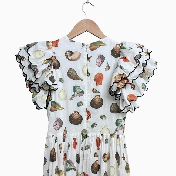 Antonio Melani Ruffle Seashell Coastal Maxi Dress - Picture 6 of 9